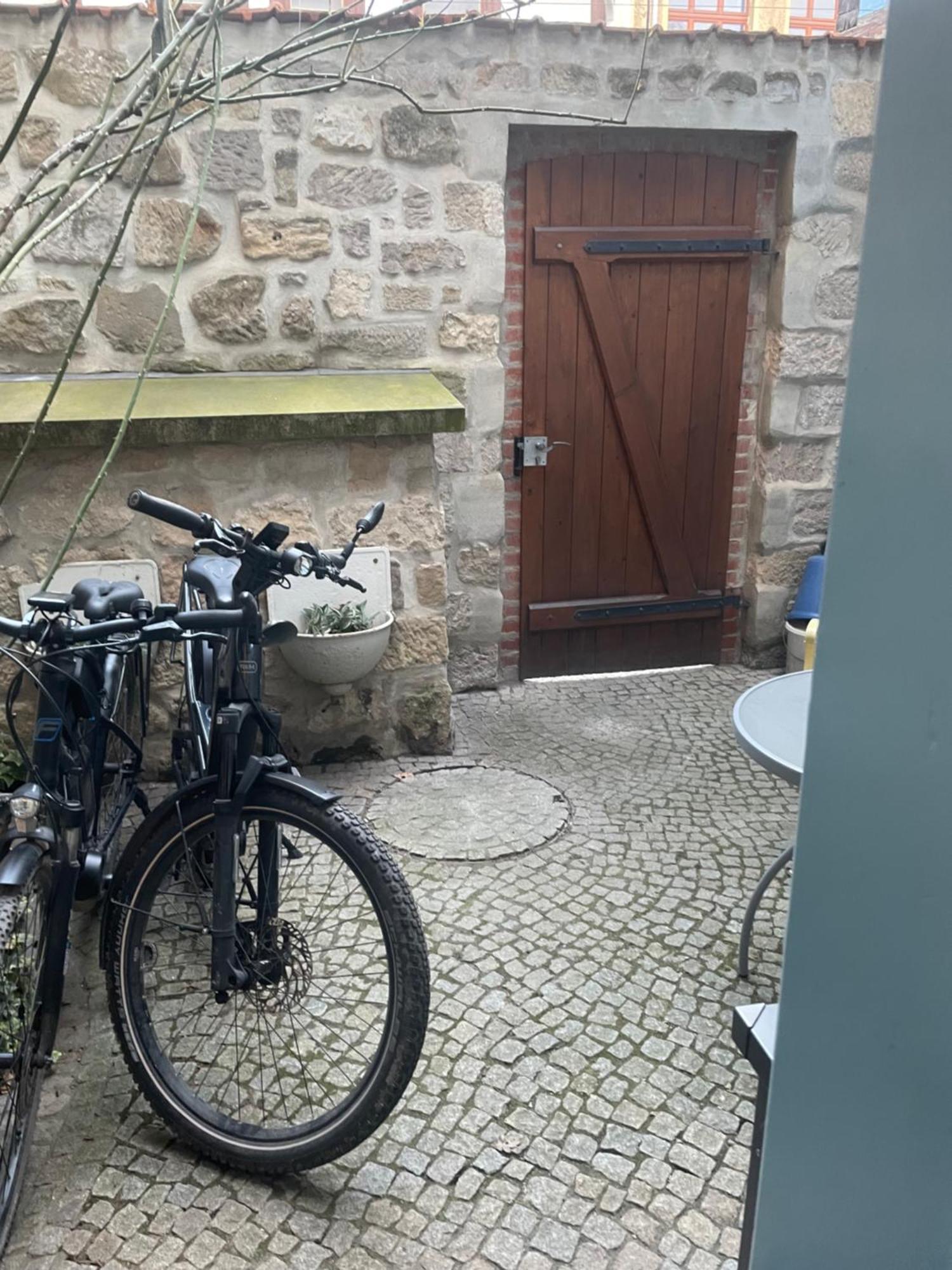 Ferienwohnung Blaues Häuschen Quedlinburg Exterior foto
