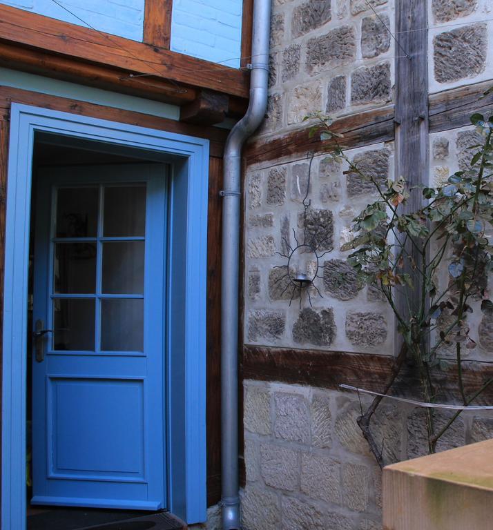 Ferienwohnung Blaues Häuschen Quedlinburg Exterior foto